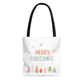 Merry Christmas Tote Bags White, Reusable Canvas Tote Bags, Available in Different Size - Infinite Pack
